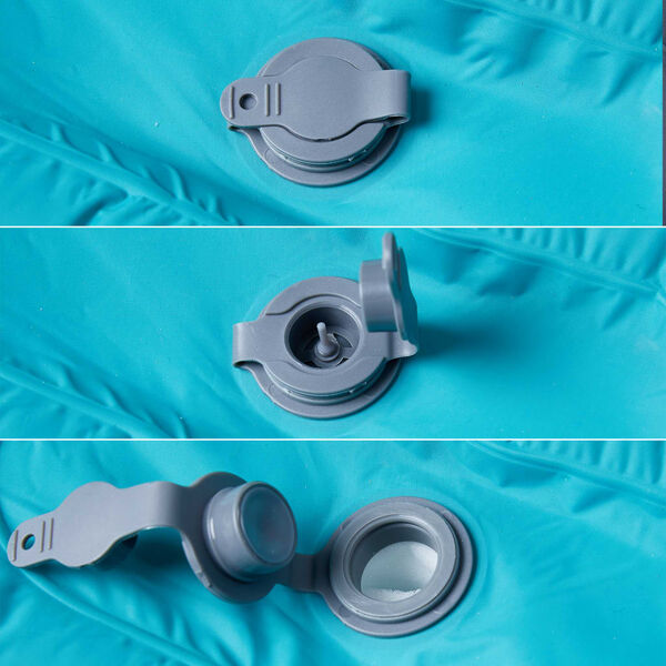 vidaXL iset&auml;ituv 1 inimese matkamadrats koos padjaga, sinine