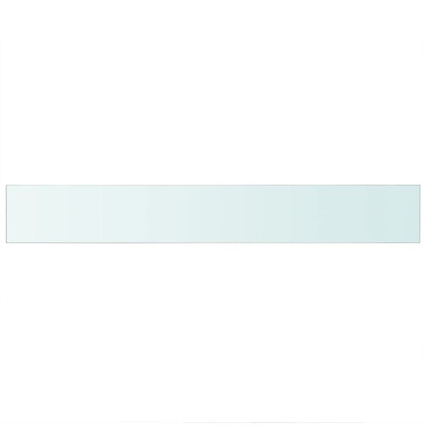 vidaXLi klaasist riiuliplaat 90 x 12 cm läbipaistev