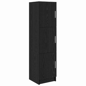 vidaXL K&otilde;rgushein Must tamm 31.5 x 32 x 122.5 cm