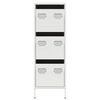 vidaXL Highboard Valge 39x35x103,5 cm Teras