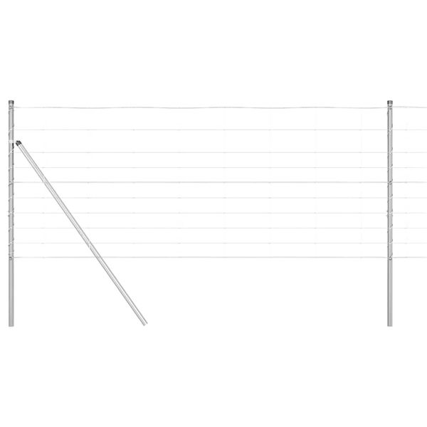 vidaXL Aiapost Galvaniseeritud 25 x 1 m Teras