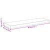 vidaXL seinariiulid, 2 tk, hall, 80 x 23,5 x 3,8 cm MDF