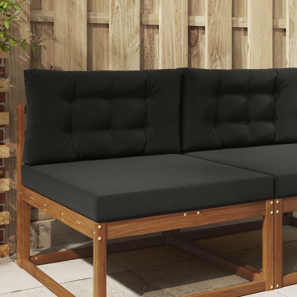 vidaXL V&auml;lim&ouml;&ouml;blitugi patja 2 pcs Must Pol&uuml;ester