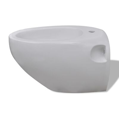 Seinalekinnituv WC pott + bidee keraamiline valge