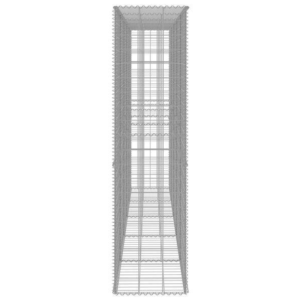 vidaXL gabioonsein kattega, tsingitud teras, 300 x 50 x 200 cm