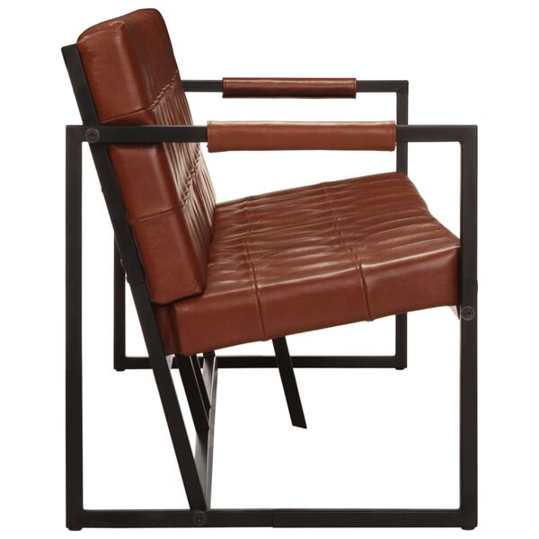 vidaXL 3-kohaline diivan, pruun, ehtsast kitsenahast