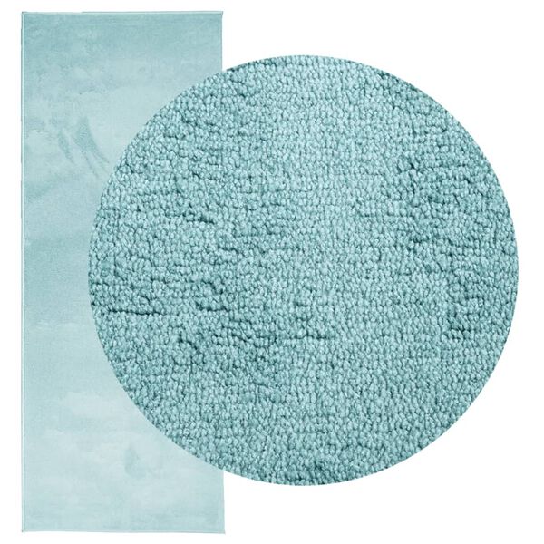 vidaXL Vaip "OVIEDO" l&uuml;hikese narmga roheline 80x200 cm