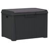 vidaXL aia hoiukast istmepadjaga, antratsiithall, 125 l, PP