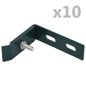 vidaXL seina nurga&uuml;hendus, 10 komplekti, roheline