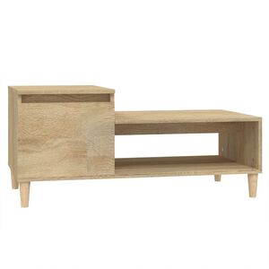 vidaXL kohvilaud, Sonoma tamm, 100 x 50 x 45 cm, tehispuit