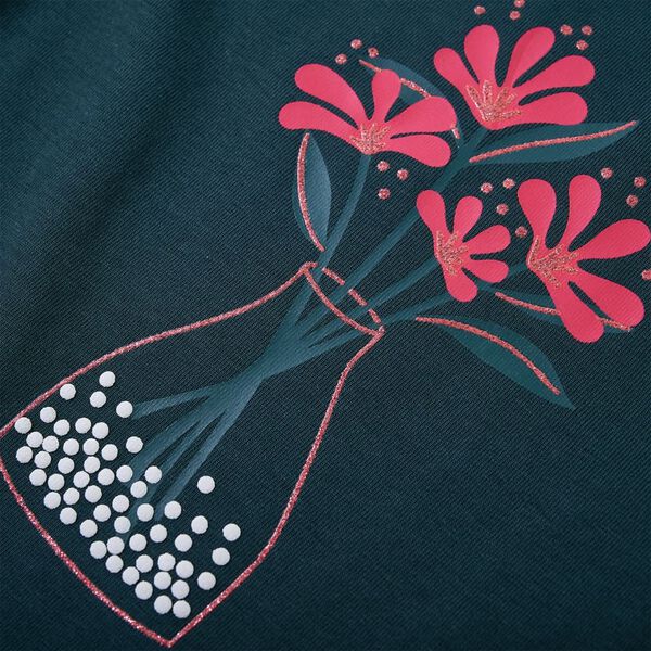 Pikkade varrukatega lastesärk, tumeroheline, 92