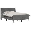 vidaXL Voodiraam madratsiga madratsiga Tumehall 137 x 190 cm Samet