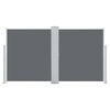 vidaXL lahtitõmmatav külgsein, antratsiithall, 140 x 600 cm