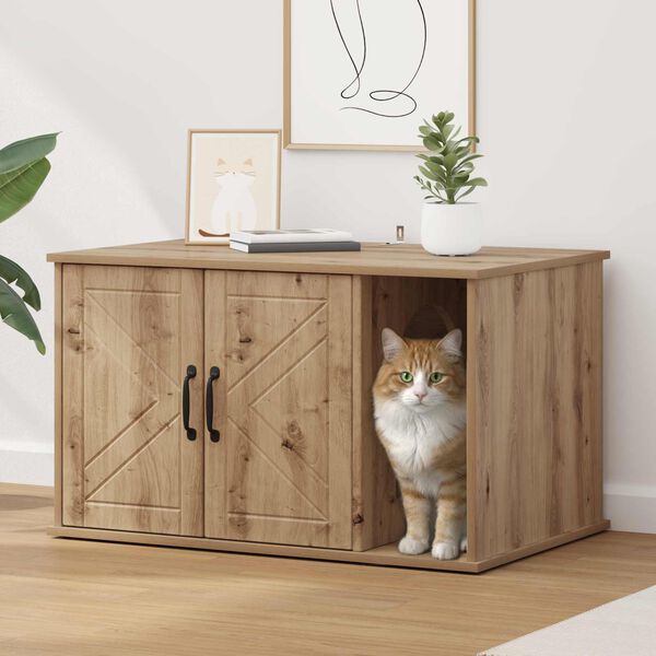 vidaXL Kassi Maja Artisani tamme 85 x 55 x 50 cm Tehispuit