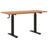 vidaXL Laud Must ja Helepruun 140 x 60 cm Tugev Tamme Puit