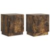 vidaXL &Ouml;&ouml;kapp 2 pcs Suitsutatud tamm 43 x 34,5 x 47 cm Tehispuit