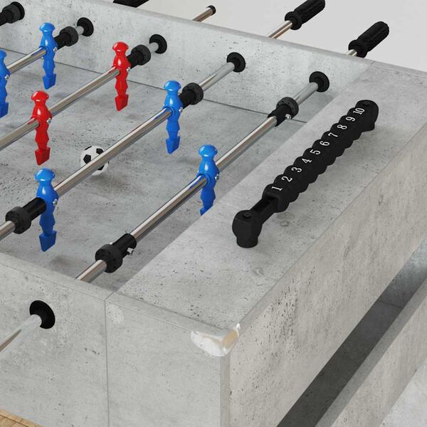 vidaXL Foosball laud BetoonHall 125 x 60,5 x 80 cm Tehispuit