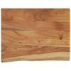 vidaXL seinariiul, 50x40x2,5 cm, ristk&uuml;lik, akaatsia, naturaalne serv