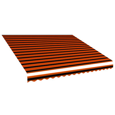 vidaXL varikatuse riie, oranž ja pruun, 450 x 300 cm