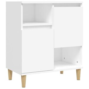 vidaXL puhvetkapp, valge, 60 x 35 x 70 cm, tehispuit