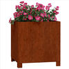 vidaXL jalgadega taimekast, rooste, 40 x 40 x 40 cm, Corten teras