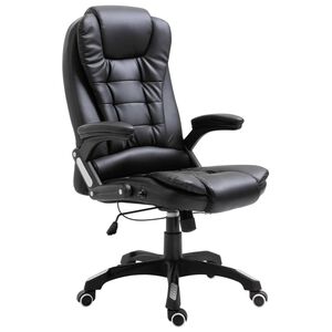 vidaXL kontoritool, must, kunstnahk