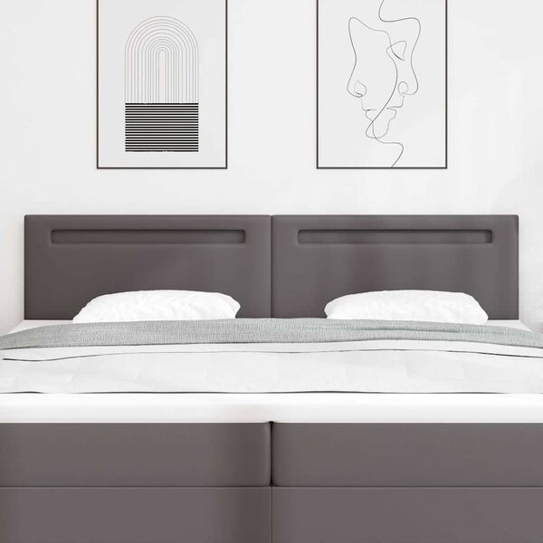 vidaXL LED peatoed Hall 200 cm Kunstnahk