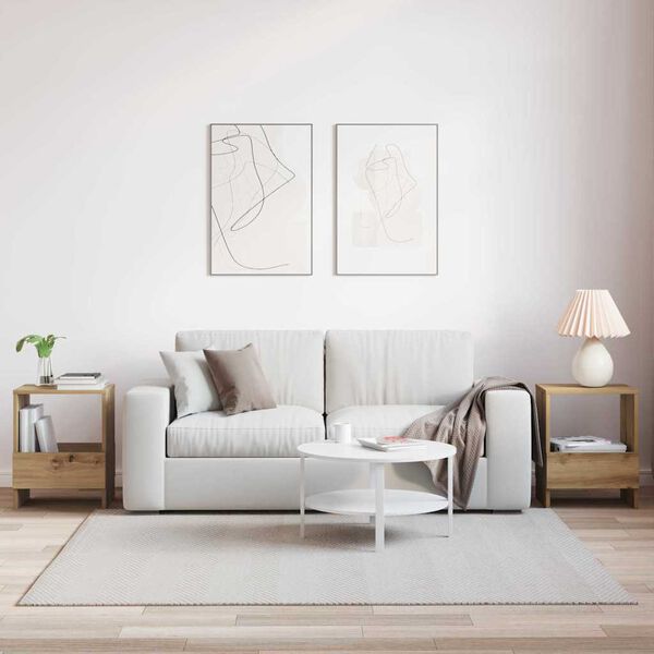 vidaXL Ajakirja riiul 2 pcs K&auml;sit&ouml;&ouml;puu 35 x 30 x 45 cm