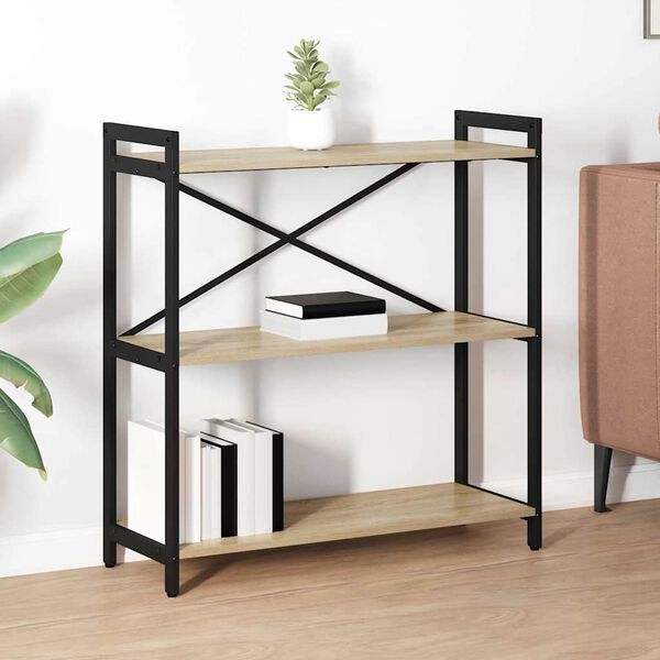 vidaXL Raamatukapp Sonoma tamm 80 x 30 x 85 cm Tehispuit