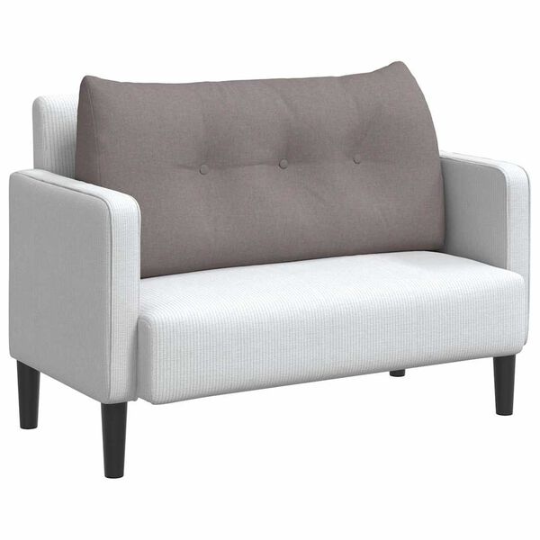 vidaXL Seljatugi padi Pruunikashall 100 x 24 x 50 cm kangas