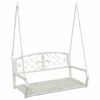 vidaXL Kiikpink Teras 110,5 x 59 x 55 cm Antikvalge