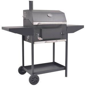 vidaXL suitsugrill alumise riiuliga