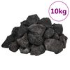 vidaXL vulkaanilised kivimid 10 kg, must, 3-5 cm