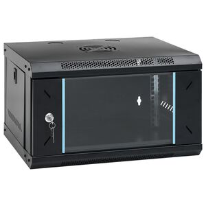 vidaXL 6U seinale kinnitatav v&otilde;rgukapp 19" IP20 53x40x30 cm