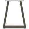 vidaXL kohvilaua jalad V-kujulised 2 tk, antratsiithall, 28 x (42-43,3) cm, teras