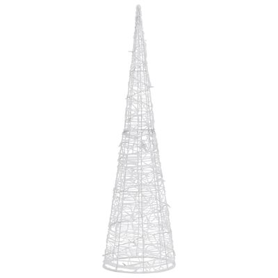 vidaXL akrüülist valguspüramiid, LED-tuli, koonus, soe valge 120 cm