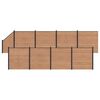 vidaXL Aiapaneel 9 pcs WPC ja Alumiinium Pruun