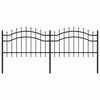 vidaXL aiapiire Woerden odaotsaga, must, 240 x 75 cm, teras