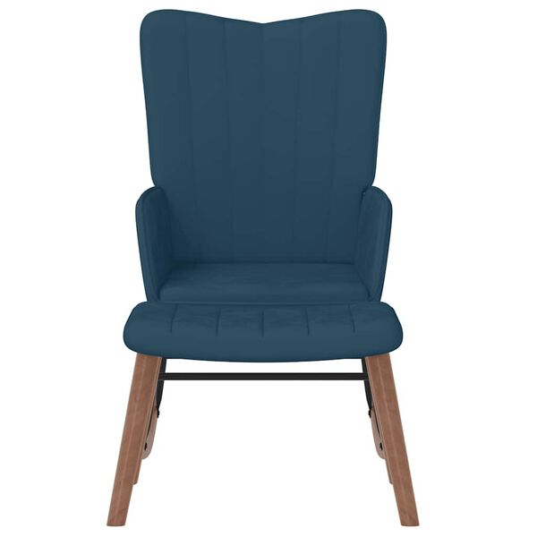 vidaXL kiiktool jalapingiga, sinine, samet