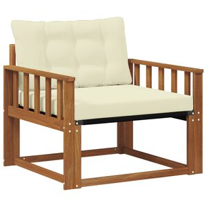 vidaXL V&auml;li diivanikomplekt Tugev acacia puit ja Textilene Neutraalne