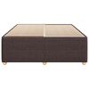 vidaXL voodiraam ilma madratsita, tumepruun, 140 x 190 cm, kangas