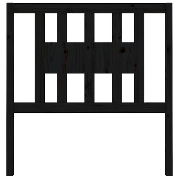 vidaXL voodipeats, must, 96 x 4 x 100 cm, männipuit