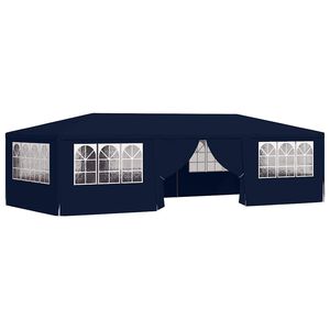 vidaXL professionaalne peotelk k&uuml;lgseintega, 4x9 m, sinine 90 g/m&sup2;