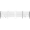 vidaXL traataed, antratsiithall, 2,2 x 10 m, tsingitud teras