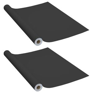 vidaXL iseliimuvad m&ouml;&ouml;blikiled, 2 tk must, 500 x 90 cm, PVC