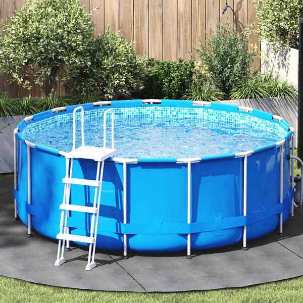 vidaXL basseini alusriie, helehall, &Oslash;306 cm, pol&uuml;estergeotekstiil