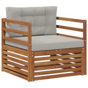 vidaXL V&auml;li diivanikomplekt Tugev akaatsiapuit ja pol&uuml;ester Neutraalne