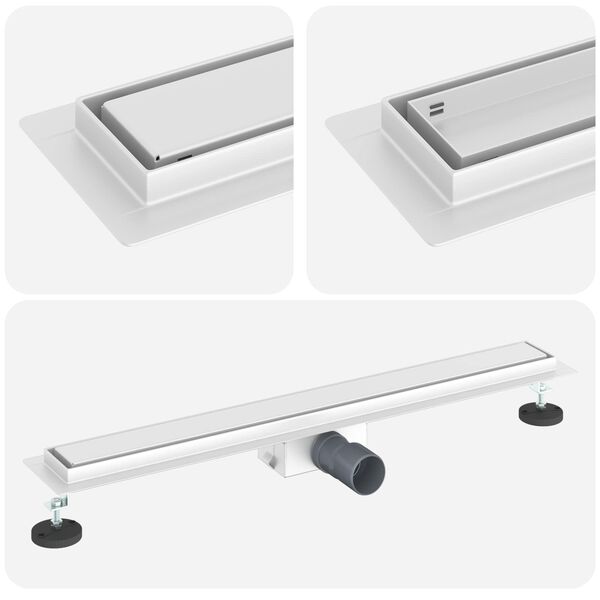 vidaXL 2 &uuml;hes du&scaron;i &auml;ravool H&otilde;bedane 80 cm Roostevaba teras 304