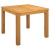vidaXL S&ouml;&ouml;gilaud 90 x 90 x 75 cm Tugev Tamme Puit Naturaalne Kandiline