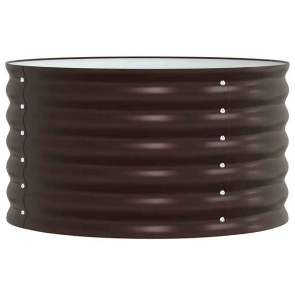 vidaXL K&otilde;rgendatud aia taimelava Pruun 80 x 80 x 44 cm Teras